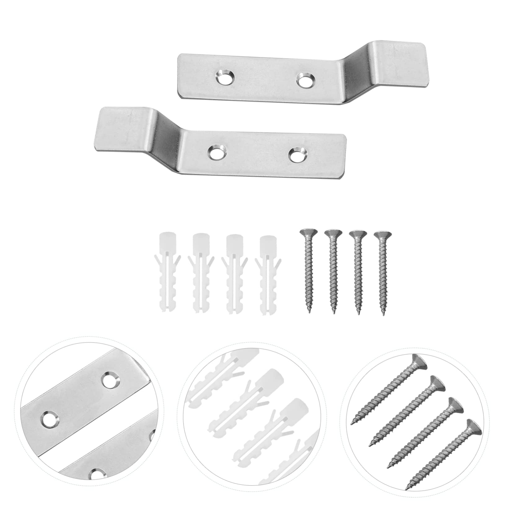 4-Pack Stainless Steel Hanging Urinal Bucket Bracket - Space Saving Toilet Hook Accessory for Home, RV, Boat & Camping - Durable & Rustproof Bathroom Organizer