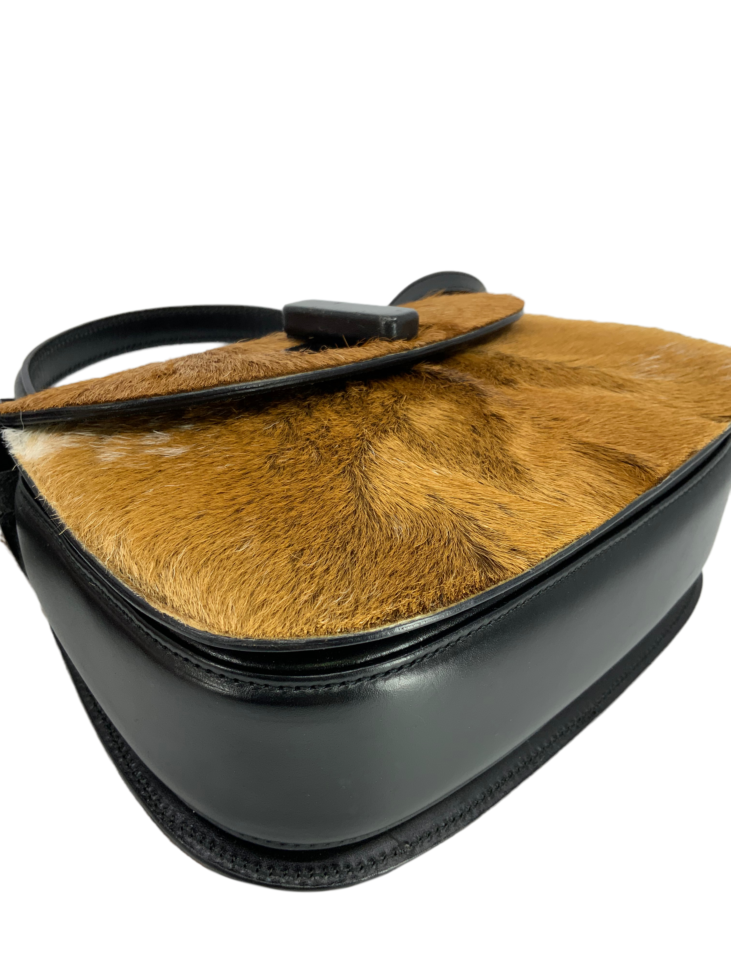 Gucci Classic Pony Hair Top Handle Bag for Women - Luxury Leather Shoulder Handbag for Work, Party & Evening Events