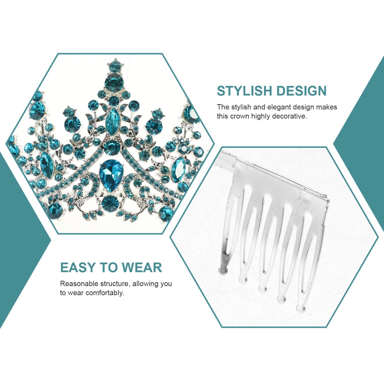 Sparkling Rhinestone Headbands for Women - Elegant Party Hair Accessories Set with Alloy Crown Decor, Perfect for Birthdays, Weddings & Special Events