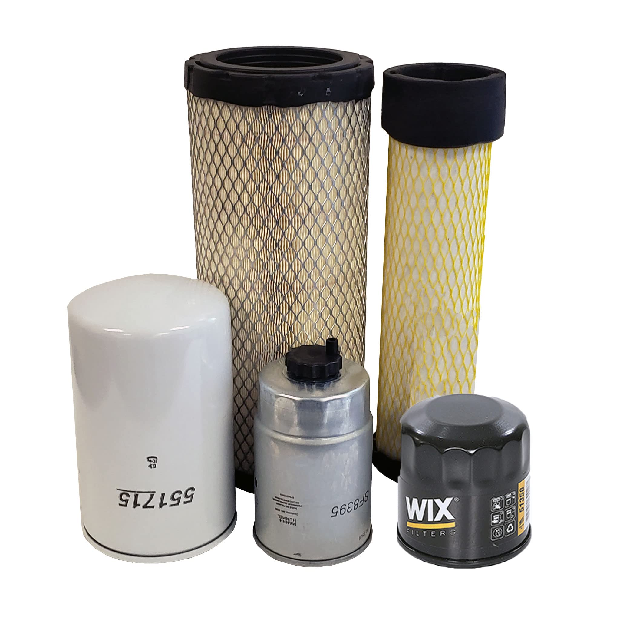 CFKIT Maintenance Filter Kit Compatible with LS Tractor XG3140 - Air, Oil & Fuel Filters Replacement Set for Tractor Maintenance | Perfect for Farming, Landscaping & Agricultural Equipment Care