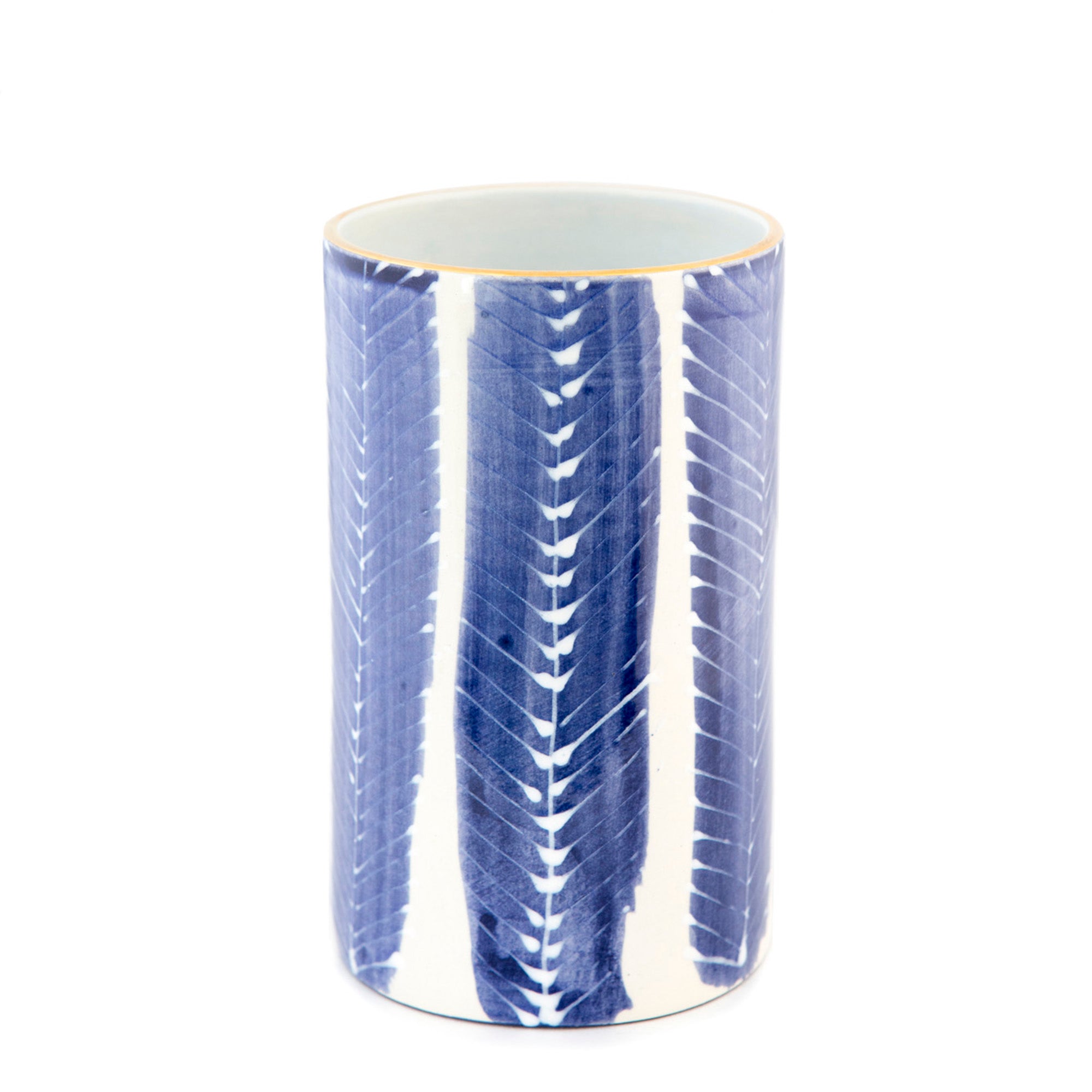 Feather #5 Cylinder Vase - Elegant Glass Flower Vase for Home Decor, Wedding Centerpieces & Tabletop Arrangements