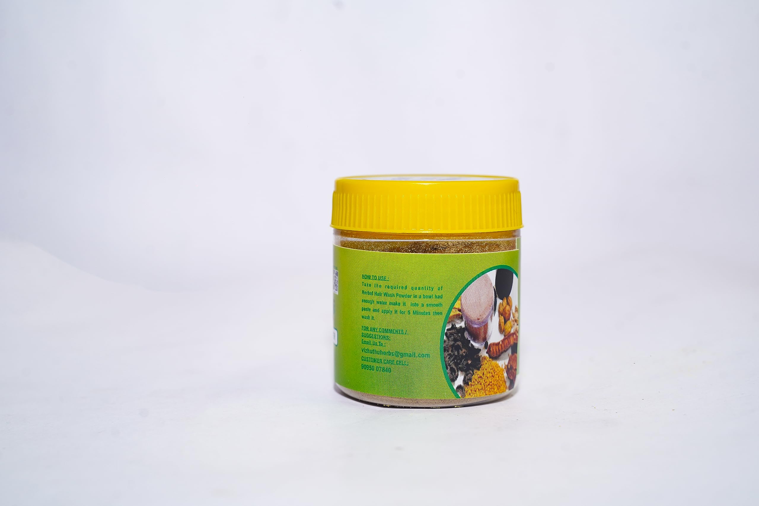 Vizhuthu Herbs Pure Natural Herbal Hair Wash Powder (50g) | Chemical-Free Ayurvedic Shampoo | Sulfate & Paraben Free | For Dry, Damaged Hair & Scalp Care | Perfect for Daily Hair Cleansing & Natural Hair Growth
