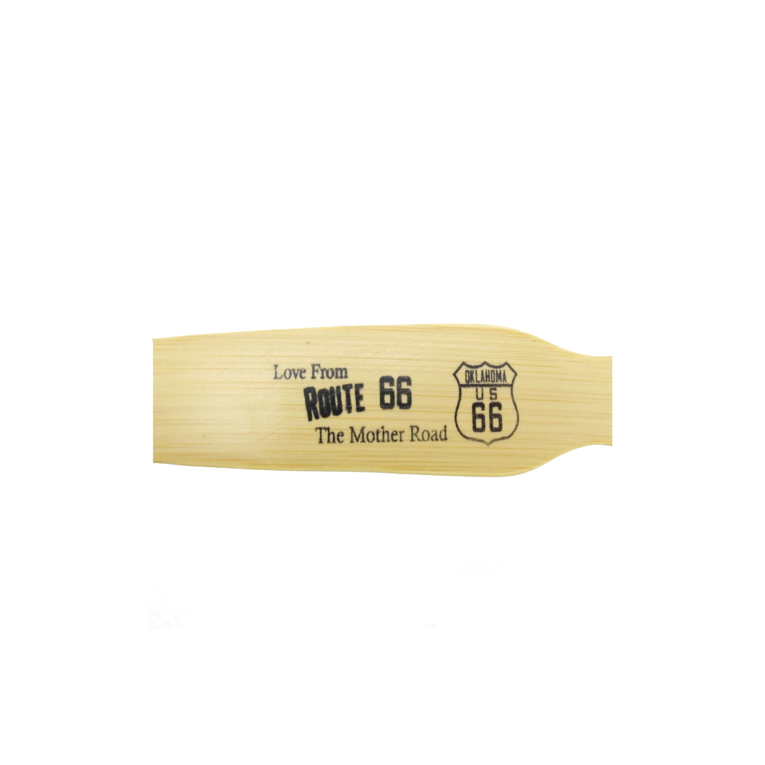 BambooMN 100-Pack Route 66 Oklahoma 18-Inch Bamboo Back Scratcher with Free Travel Back Scratcher - Perfect for Home, Office & Travel Relief