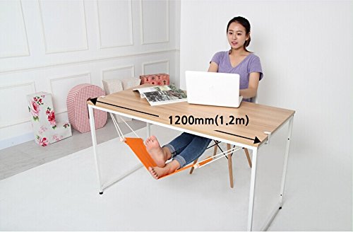 Adjustable Foot Hammock for Under Desk - Portable Office Foot Rest for Home, Work & Travel - Light Blue Ergonomic Foot Support for Standing Desk, Computer Work, Airplane & Study Relaxation