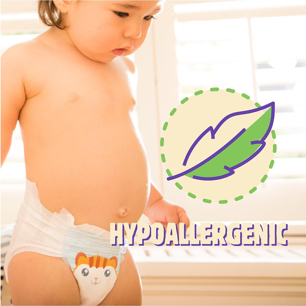 Cuties Complete Care Diapers - Hypoallergenic, Super Absorbent & Skin-Smart with Flexible Tabs - Multiple Sizes for Newborns to Toddlers - Perfect for Daytime Play & Overnight Protection