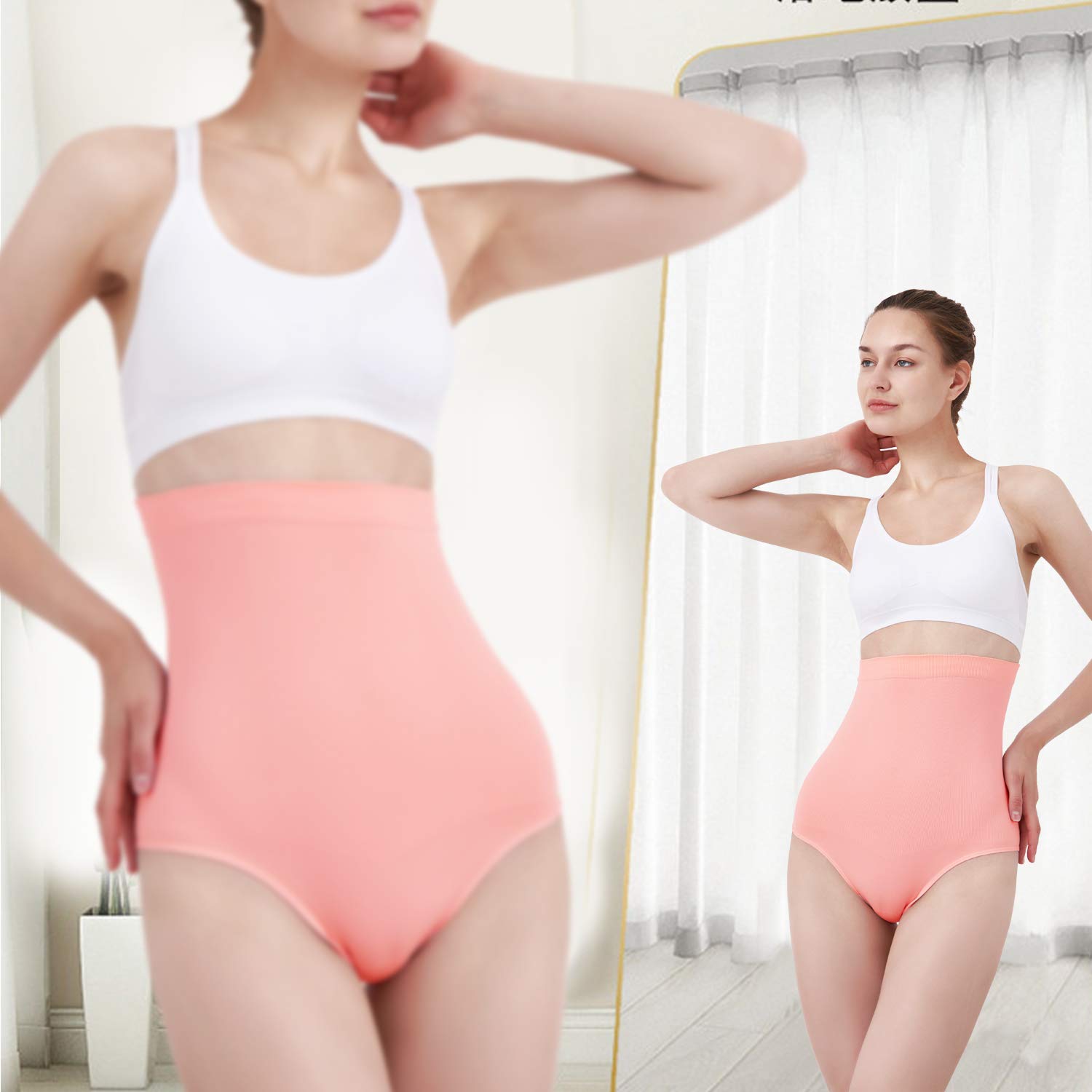 DREAM SLIM Women's High-Waist Seamless Body Shaper Briefs - Firm Tummy Control Slimming Shapewear Panties & Girdle Underwear for Everyday Comfort & Confidence | Perfect for Workouts, Dresses & Special Occasions
