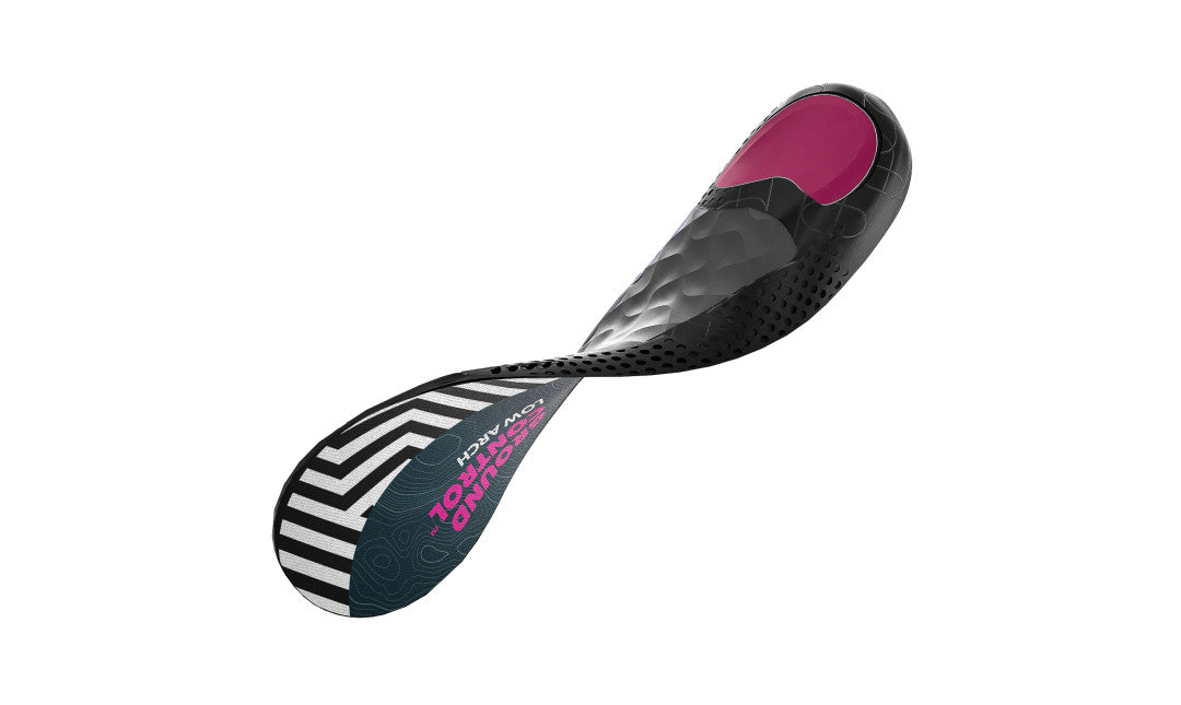Spenco Ground Control Low Arch Support Insoles for Flat Feet - Comfortable Orthotic Shoe Inserts for Men & Women - Ideal for Running, Walking & Standing All Day