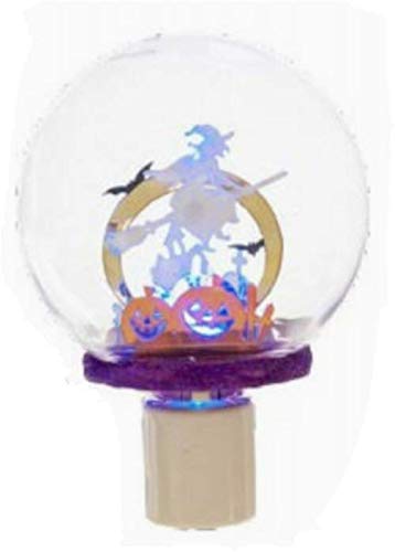 Enchanted Witch LED Night Light for Halloween Decor - Spooky Bedroom, Nursery, or Party Ambiance Lighting