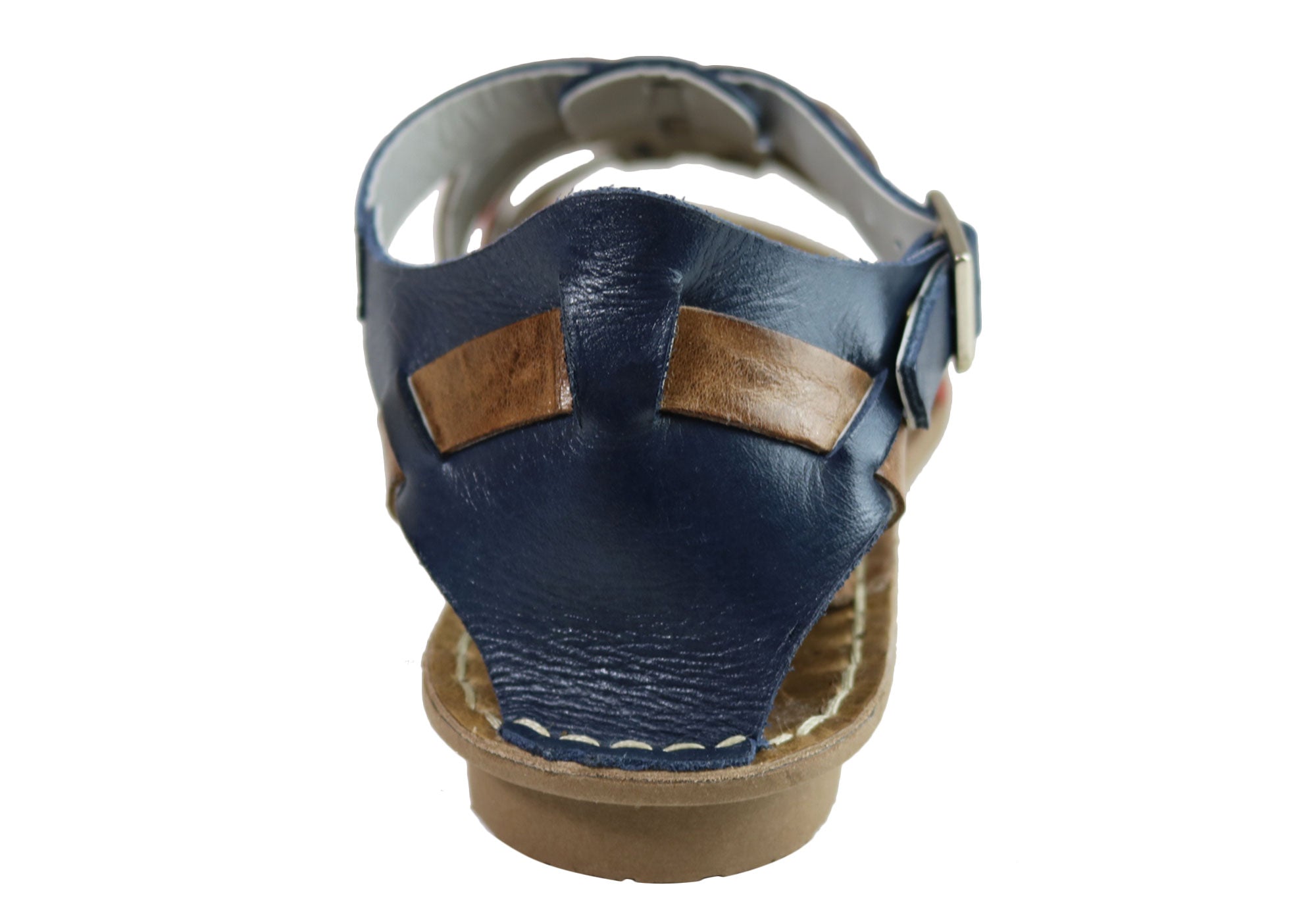 Andacco Augustine Women's Comfort Flat Leather Sandals - Handmade in Brazil - Perfect for Summer, Beach & Casual Outings