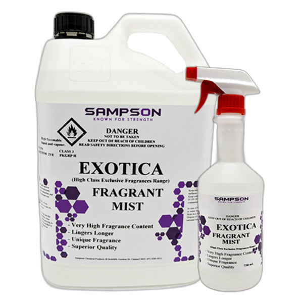 Exotica Fragrant Mist Air Freshener - Long Lasting Strong Aroma for Home, Car & Office | Eliminates Odors & Freshens Air Naturally