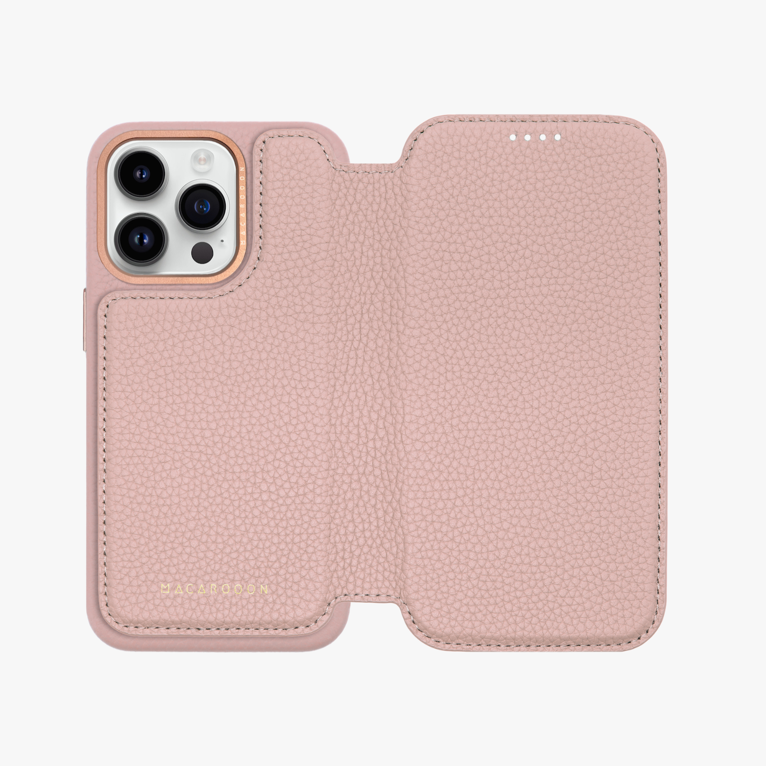 Premium iPhone 16 Pro MagSafe Leather Flip Case - Genuine Hybrid Leather Wallet Cover with Card Slots | Perfect for Business Travel & Daily Protection