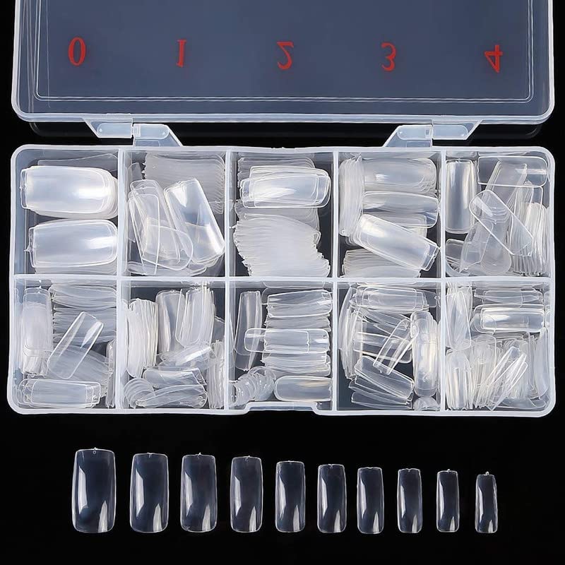 Shidara 100-Piece Oval Press On Nails - Natural Clear Fake Nails with Full Coverage | Perfect for Weddings, Parties & Everyday Glam
