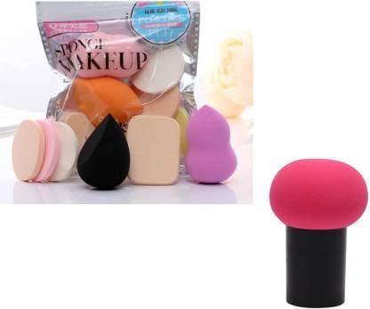 Lakyou Glow Mushroom Powder Puff Blender Sponge - 6-in-1 Makeup Beauty Blender for Flawless Foundation & Contouring (Multicolor) | Perfect for Professional Makeup Artists & Everyday Beauty Routine
