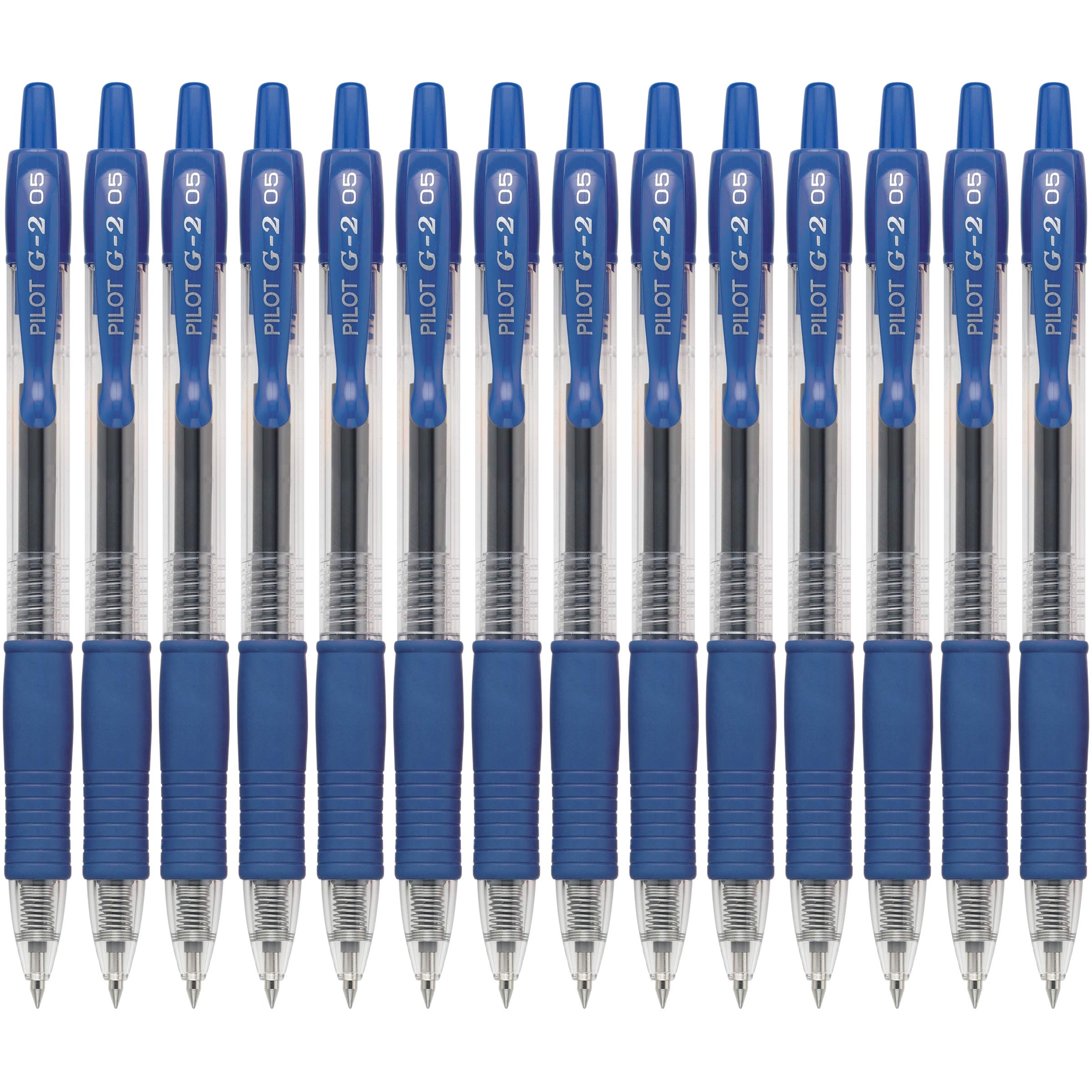 Pilot G2 Premium Gel Roller Pens - 0.5mm Extra Fine Point (14-Pack, Blue) - Smooth Writing for Office, School & Note Taking