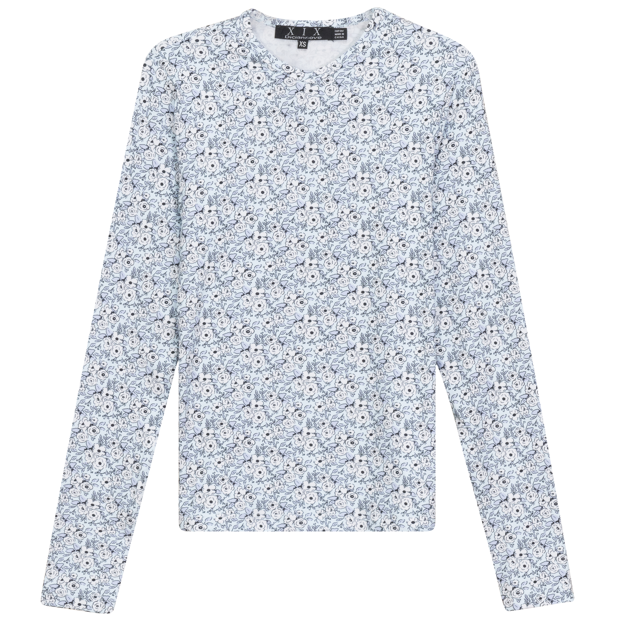 Printed V Neck Long Sleeve T-Shirt for Women - Fashion Casual Top for Everyday Wear, Work & Outings