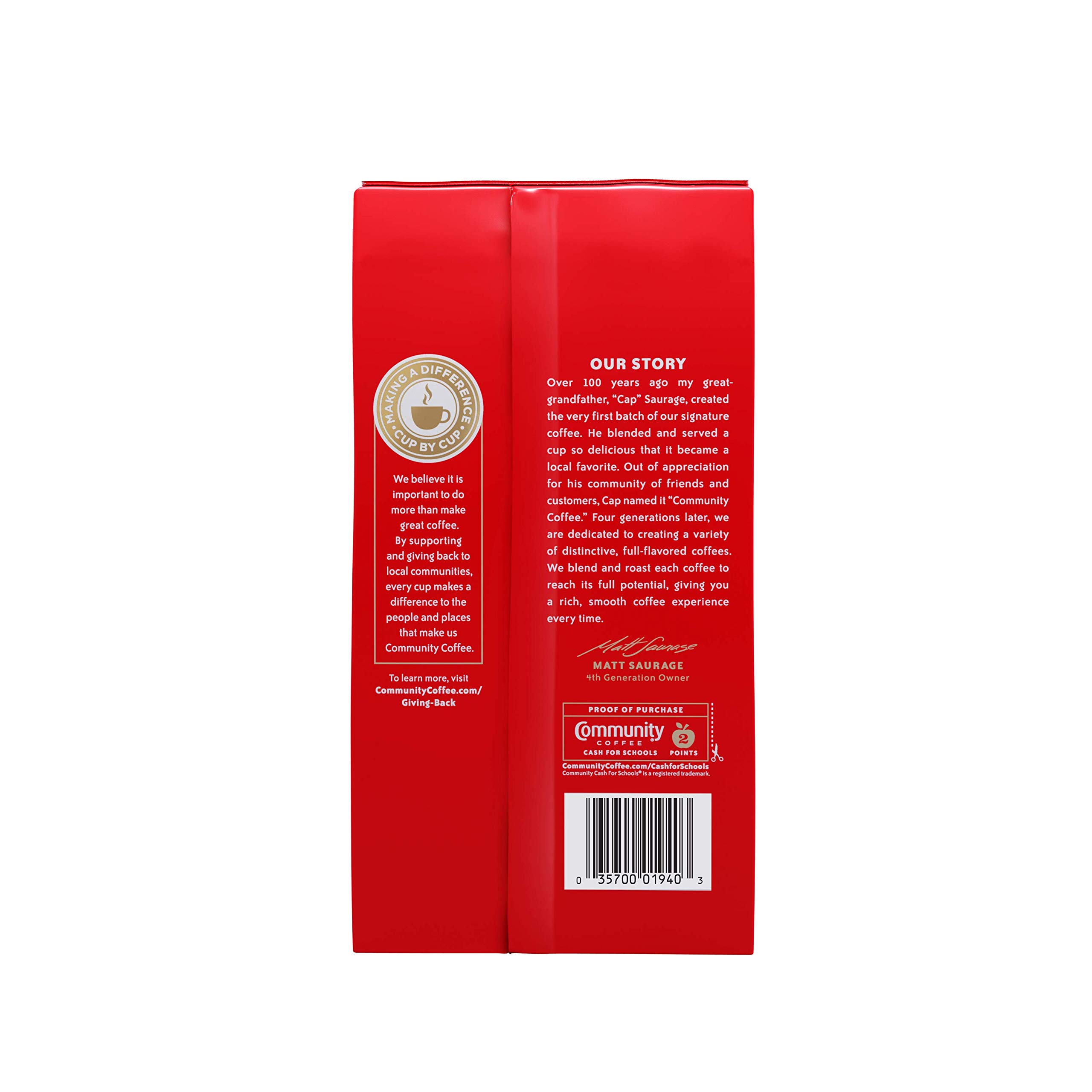 Premium Community Coffee Medium Roast Ground Coffee - 16oz Vacuum Sealed Bags (10-Pack) | Rich & Smooth Flavor for Home Brewing, Office Use & Gifts