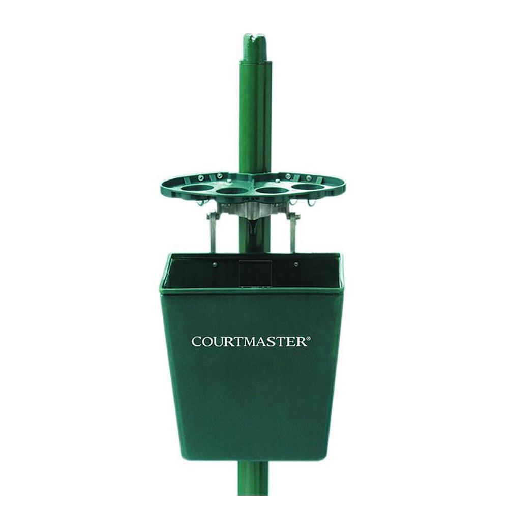 CourtMaster Tennis Court Valet with Storage Basket - Perfect for Tennis Players & Coaches - Organize Balls, Rackets & Gear On & Off the Court