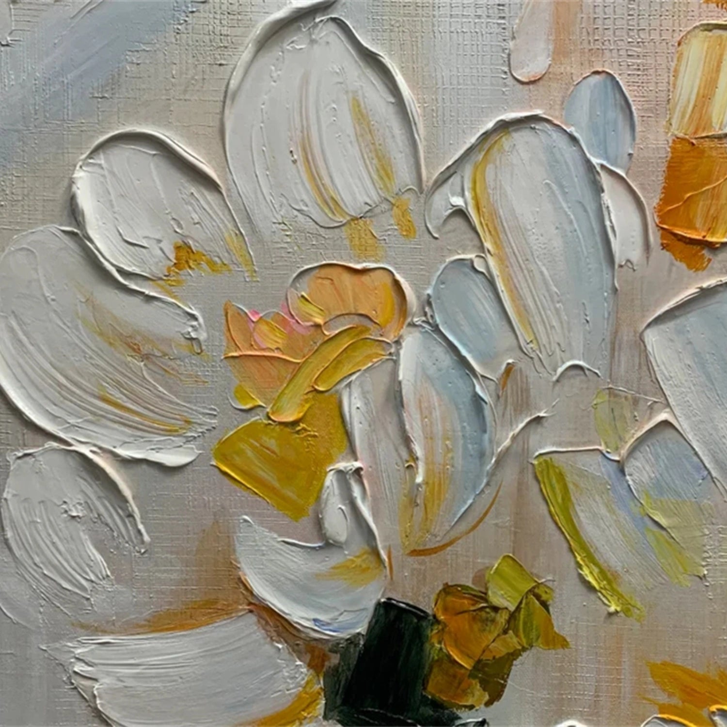 Flower and Tree Painting Canvas Art #FT101 - Handmade Wall Decor for Living Room, Bedroom & Office