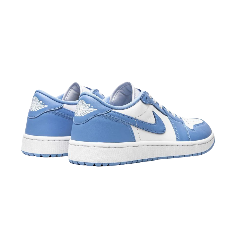 Air Jordan 1 Retro Low Golf Shoes - UNC White & University Blue - Men's Athletic Sneakers for Golfing & Casual Wear