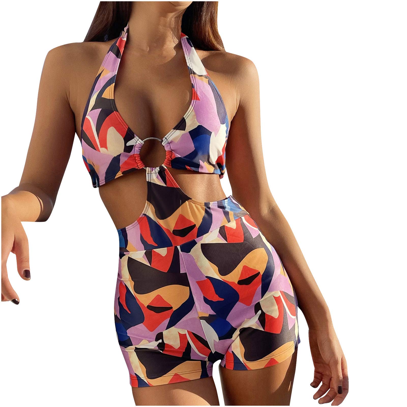 Xiloccer Women's Swimsuits - Sexy Bikini & One Piece Bathing Suits with Padded Cups for Summer Beach Vacation | Perfect for Pool Party, Seaside Getaway and Tropical Holiday