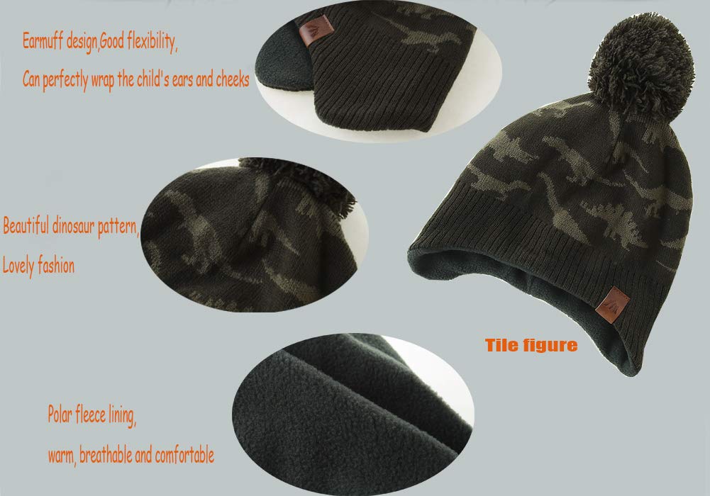 Moon Kitty Baby Boys Winter Fleece Hats & Toddler Beanies - Warm & Cozy Winter Hats for Infants and Toddlers - Perfect for Outdoor Play, Snow Days, and Cold Weather Protection