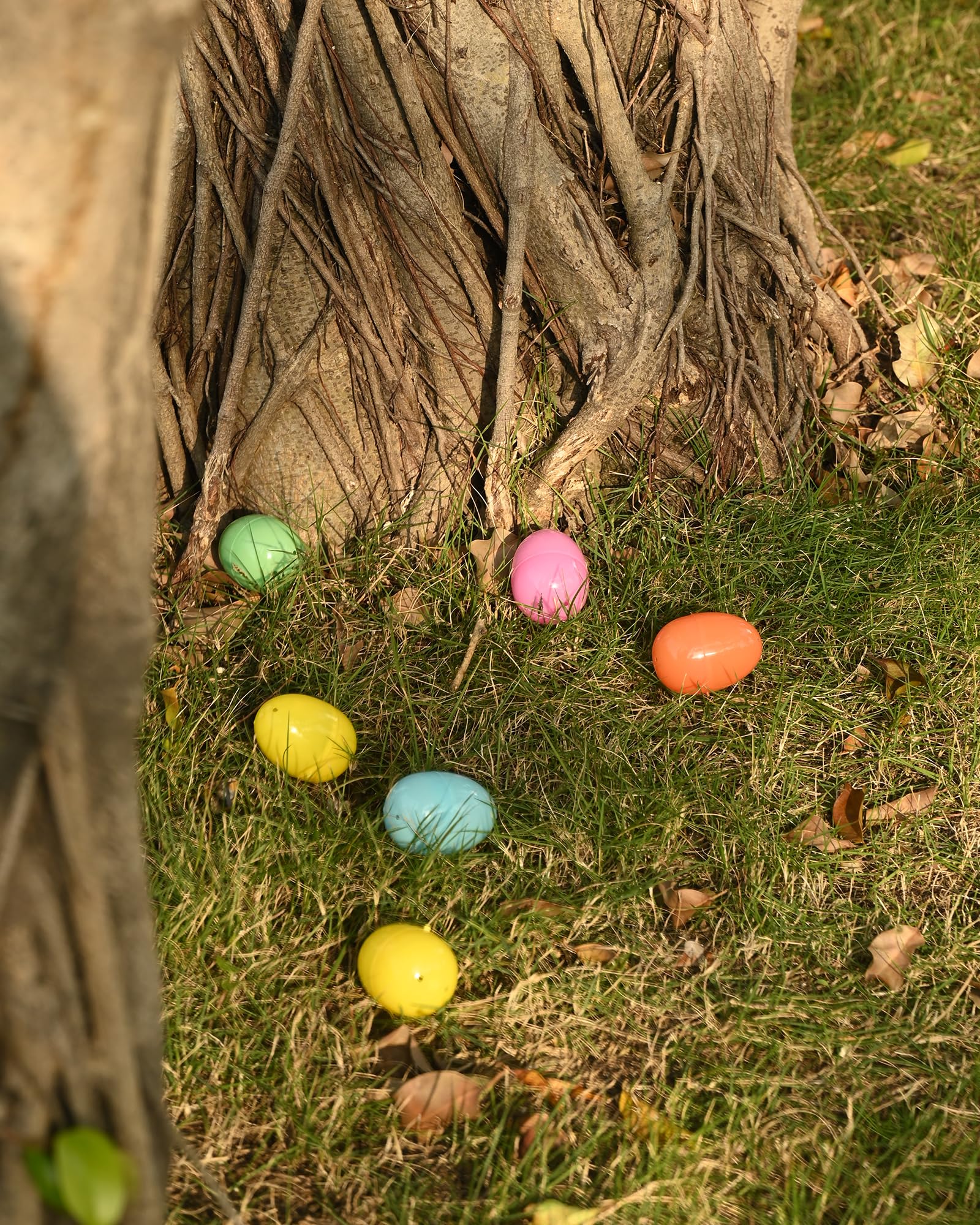 Colorful Wooden Easter Egg Tokens - 36 Unfilled Easter Eggs for Egg Hunt, Party Favors & Kids Gifts | Easter Egg Fillers, Reward Tokens for Easter Celebrations & Spring Festivities
