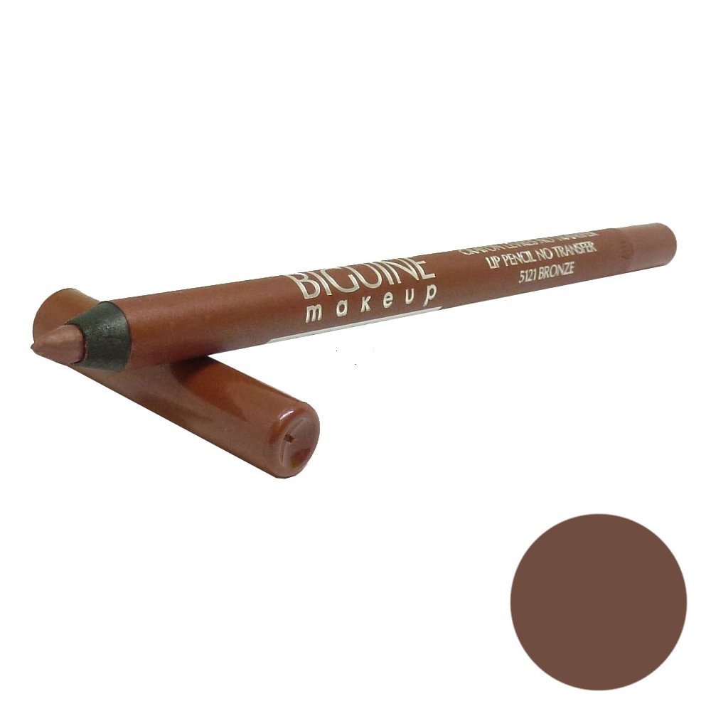 Biguine Paris Lip Liner No Transfer - Long Lasting Waterproof Lip Pencil - 1.2g - 5121 Bronze - Perfect for Everyday Makeup & Special Occasions