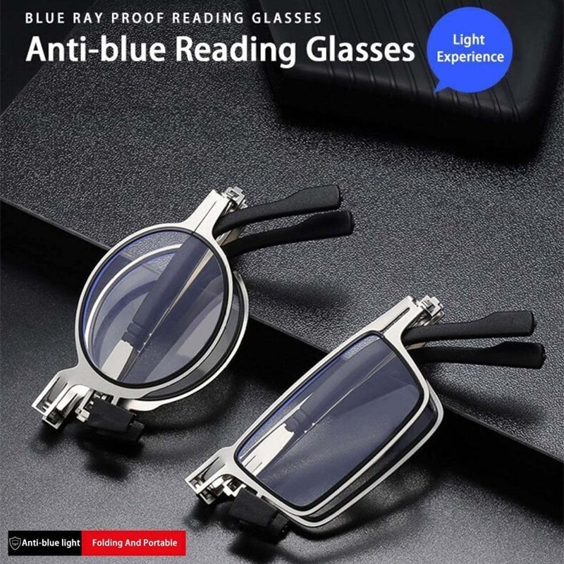 Screwless Ultra Light Folding Glasses - Portable Reading Eyewear with Free Case | Perfect for Travel, Reading & Outdoor Activities