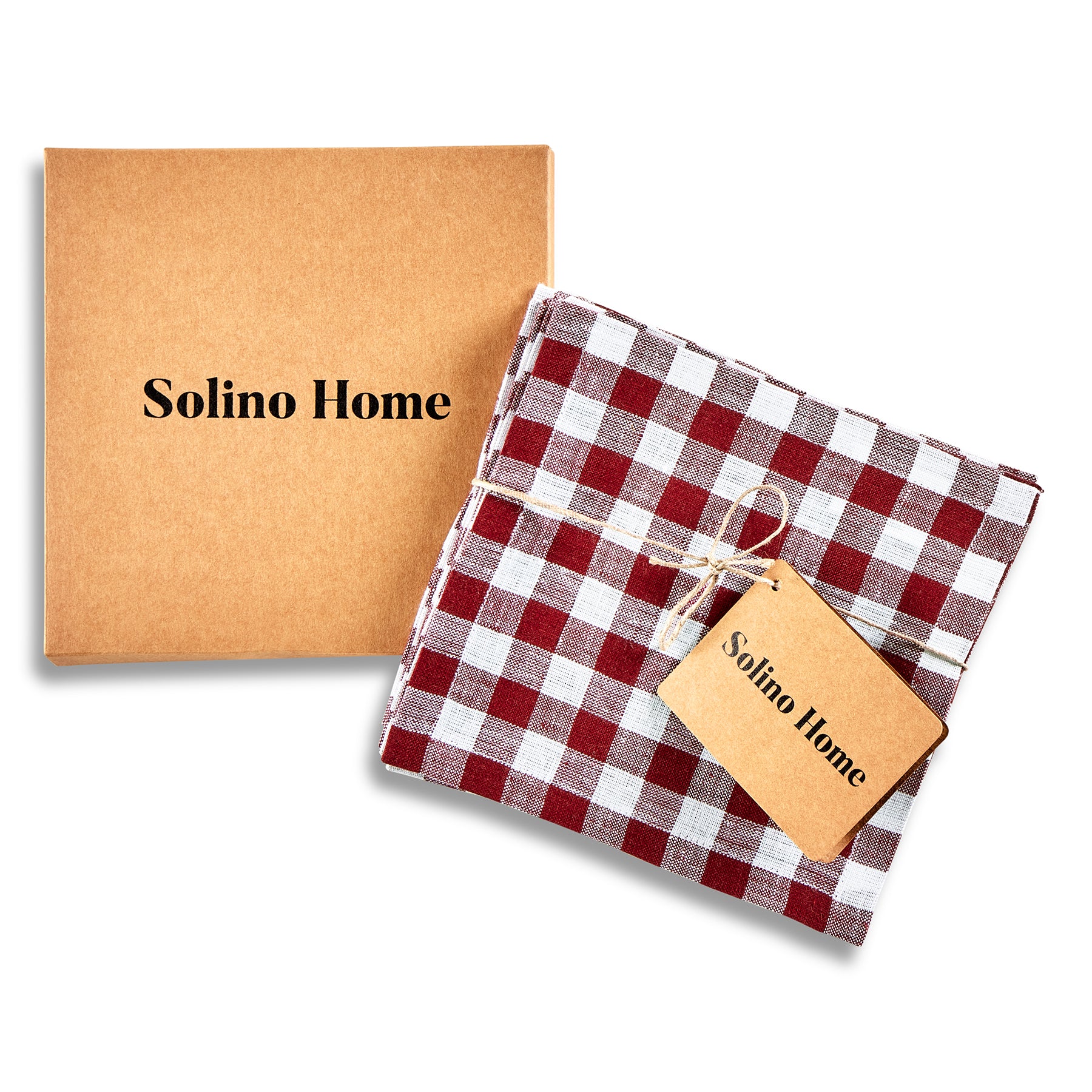 Premium Gingham Cocktail Napkins - Set of 12, 100% Cotton, Elegant Party & Wedding Table Decor, Perfect for Cocktail Parties, Bridal Showers, and Home Entertaining