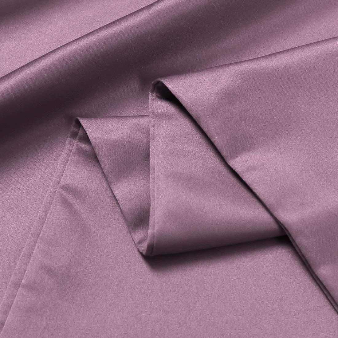 Luxury Mauve Silky Satin Body Pillow Cover 20x54 Inch - Cooling Anti-Wrinkle Pillowcase for Hair & Skin Care - Perfect for Sleeping, Travel, and Home Comfort
