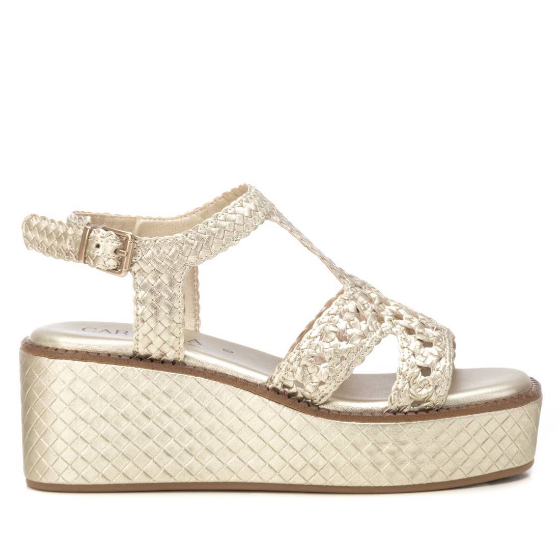 CARMELA Women's Gold Wedge Sandals - Comfortable High Heel Summer Shoes for Beach, Party & Casual Wear