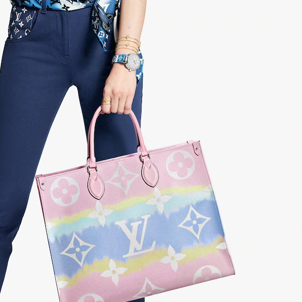 Louis Vuitton Escale Onthego GM Pastel Tote Bag - Luxury Designer Handbag for Women, Perfect for Travel, Work & Everyday Use