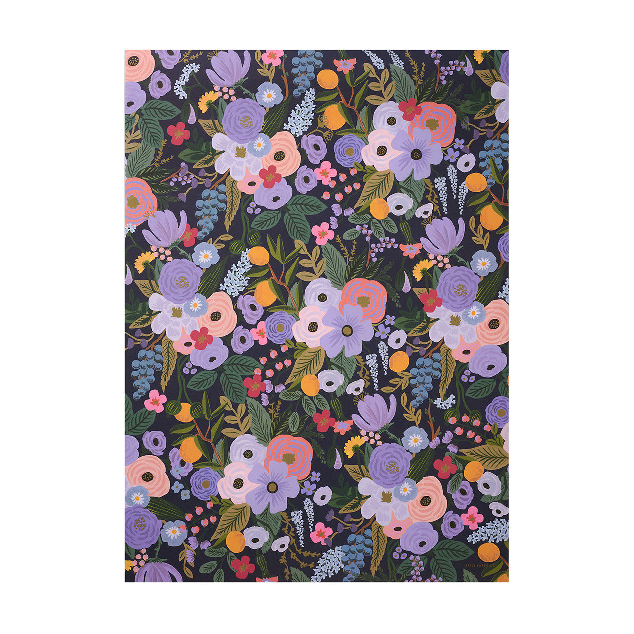 Violet Wrapping Paper for Gifts - Elegant Floral Design for Birthday, Wedding & Party Decorations - Perfect for DIY Crafts, Gift Wrapping & Home Decoration