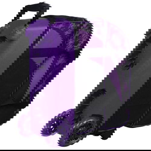 KR Strikeforce Cruiser Scratch Double Roller Purple Bowling Bag - Durable & Lightweight for Travel & League Play - Perfect for Bowling Enthusiasts & Pro Players