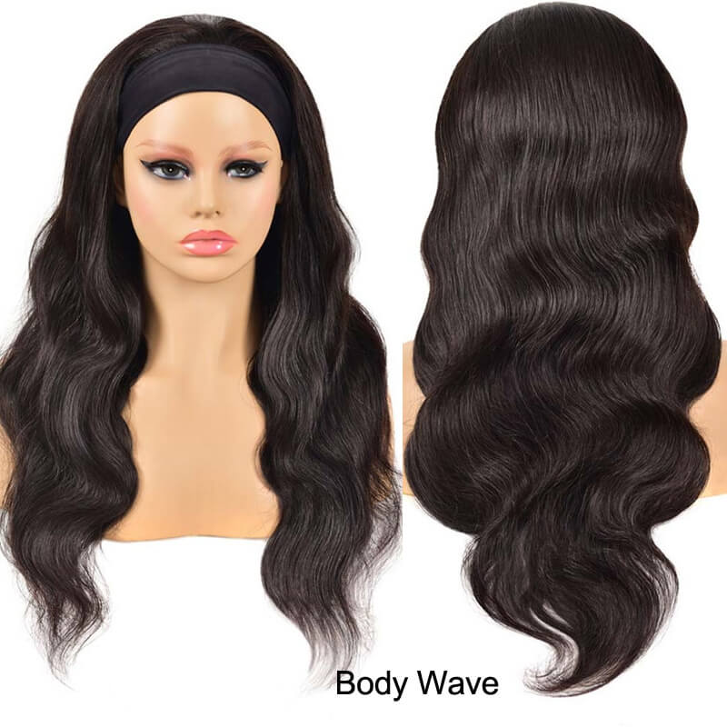 Eullair Glueless Human Hair Headband Wig - Easy Install for Beginners | Perfect for Daily Wear, Travel & Quick Hairstyle Changes