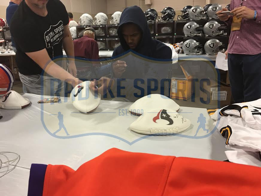 Authentic Deshaun Watson Signed Houston Texans NFL Football Jersey - Collectible Memorabilia for Fans & Sports Enthusiasts - Perfect for Display, Gifting, and Game Day Decor