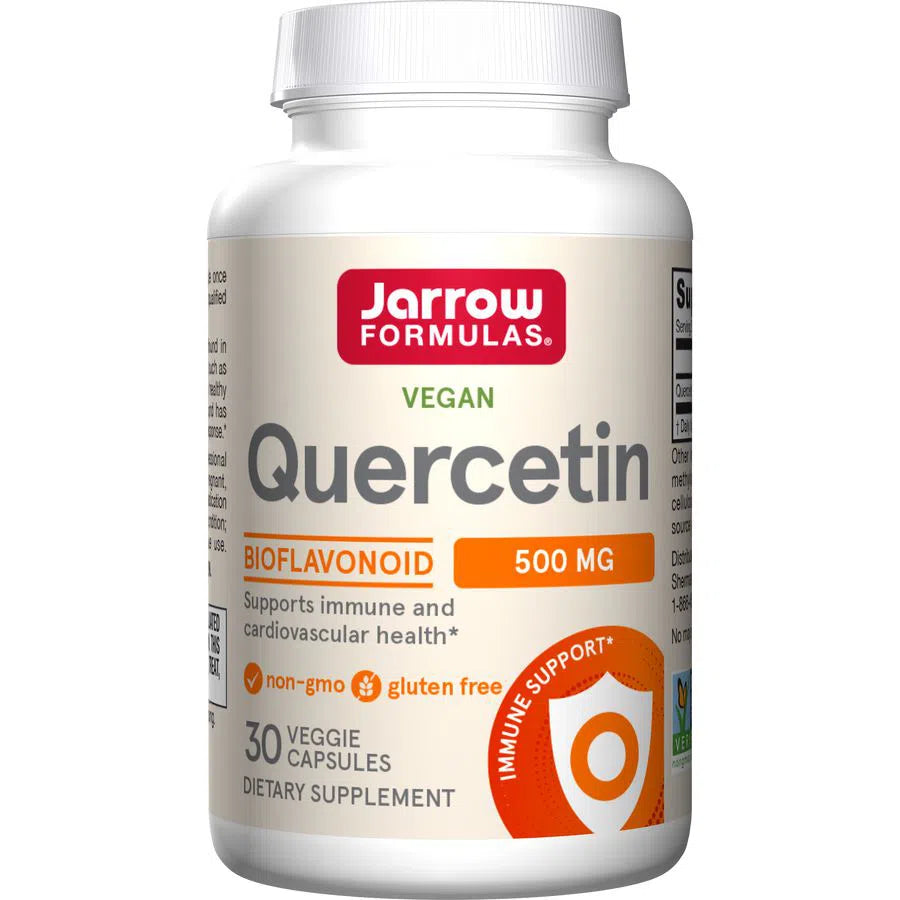 Jarrow Formulas Quercetin 500mg Supplement - Antioxidant Support for Immune Health & Allergy Relief - Daily Wellness & Seasonal Support