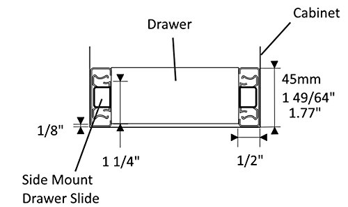 Pandora Soft-Close Ball Bearing Drawer Slides Full Extension 12
