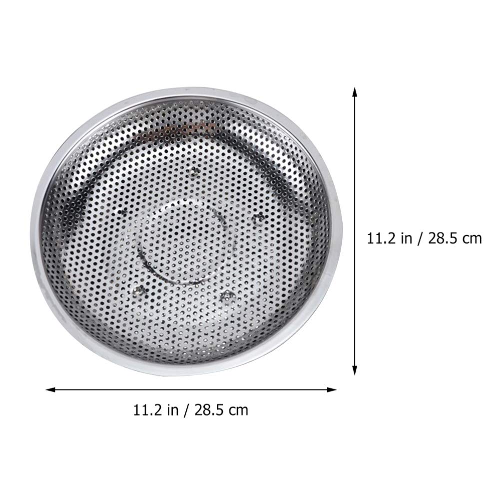 Premium Stainless Steel Food Steamer Basket – Multi-Purpose Dumpling & Fruit Steamer with Mesh Plate for Cooking, Draining & Steaming in Pots | Perfect for Healthy Meals, Meal Prep & Asian Cuisine
