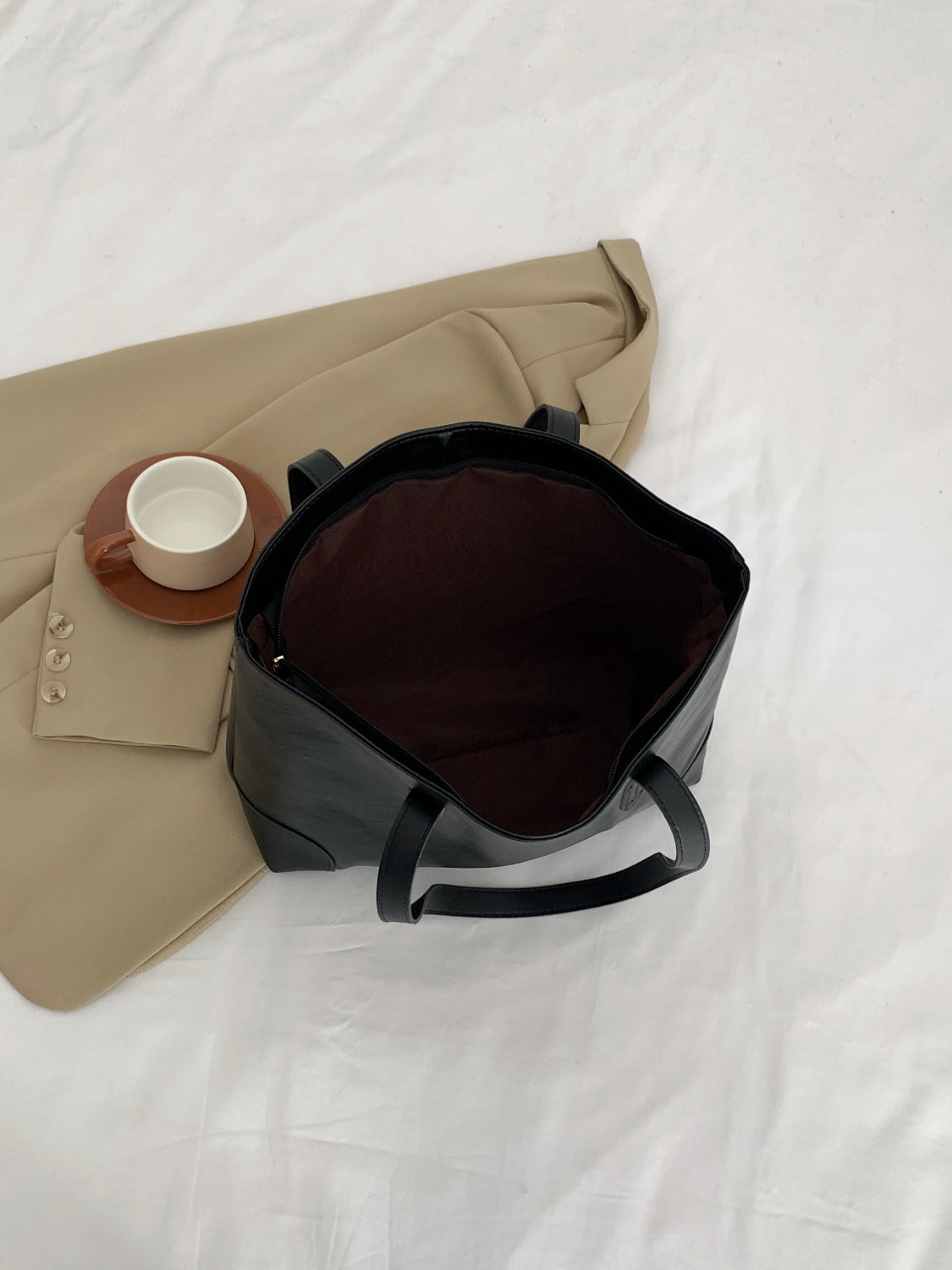 Premium PU Leather Tote Bag for Women - Stylish & Durable Medium Shoulder Bag - Perfect for Work, Travel & Everyday Use