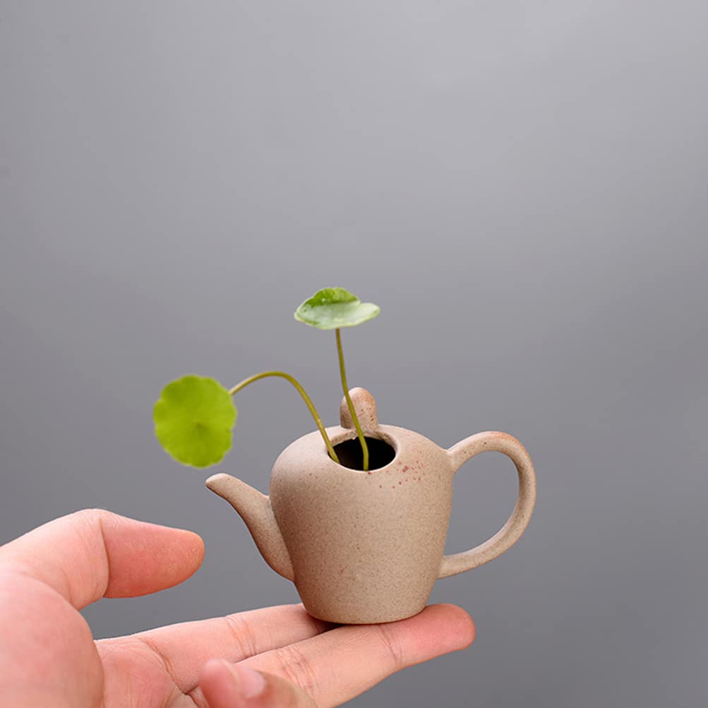 BESPORTBLE 6-Piece Mini Vase Set - Small Ceramic Flower Vases for Home Decor, Table Centerpieces, Wedding Decorations & DIY Floral Arrangements - Tiny Pot Shaped Vases for Succulents, Herbs and Desk Decor