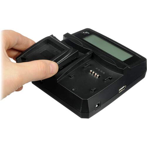 Watson Duo LCD Dual Battery Charger for Panasonic DMW-BLF19 - Fast Charging for Lumix Cameras - Perfect for Travel & Professional Photography