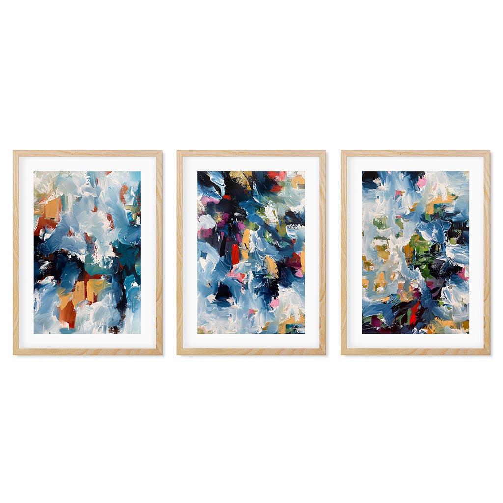 Winter Dew Print Set of 3 - Beautiful Wall Art Decor for Living Room, Bedroom & Office | Perfect Home Decoration Gift