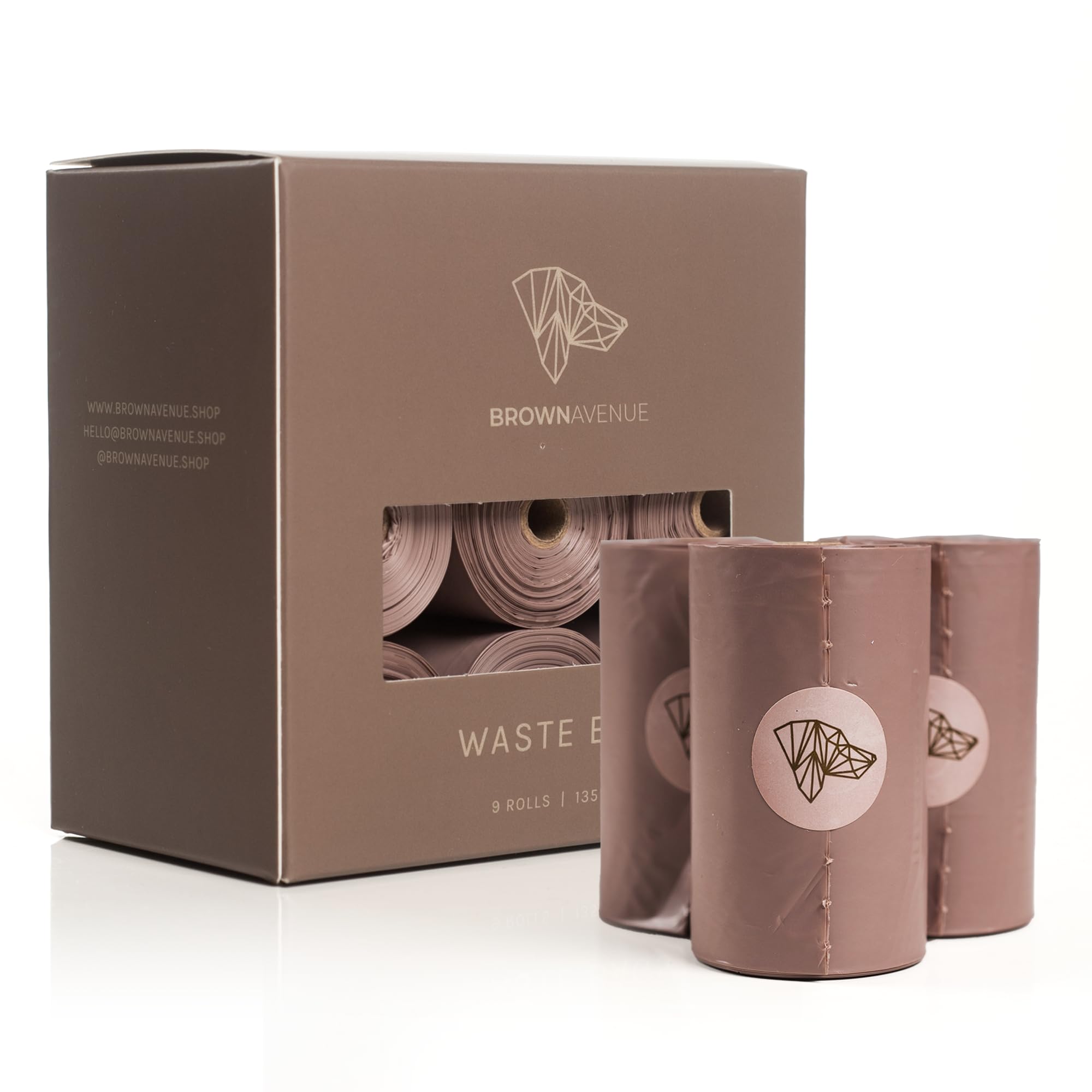 Eco-Friendly Dog Poop Bags - 135 Biodegradable & Leak-Proof Dog Waste Bags for Walking Pets, Extra Thick Unscented Bulk Refills - Odor Control Doggie Poop Bags for Small & Large Dogs | Perfect for Park, Backyard & Travel Use
