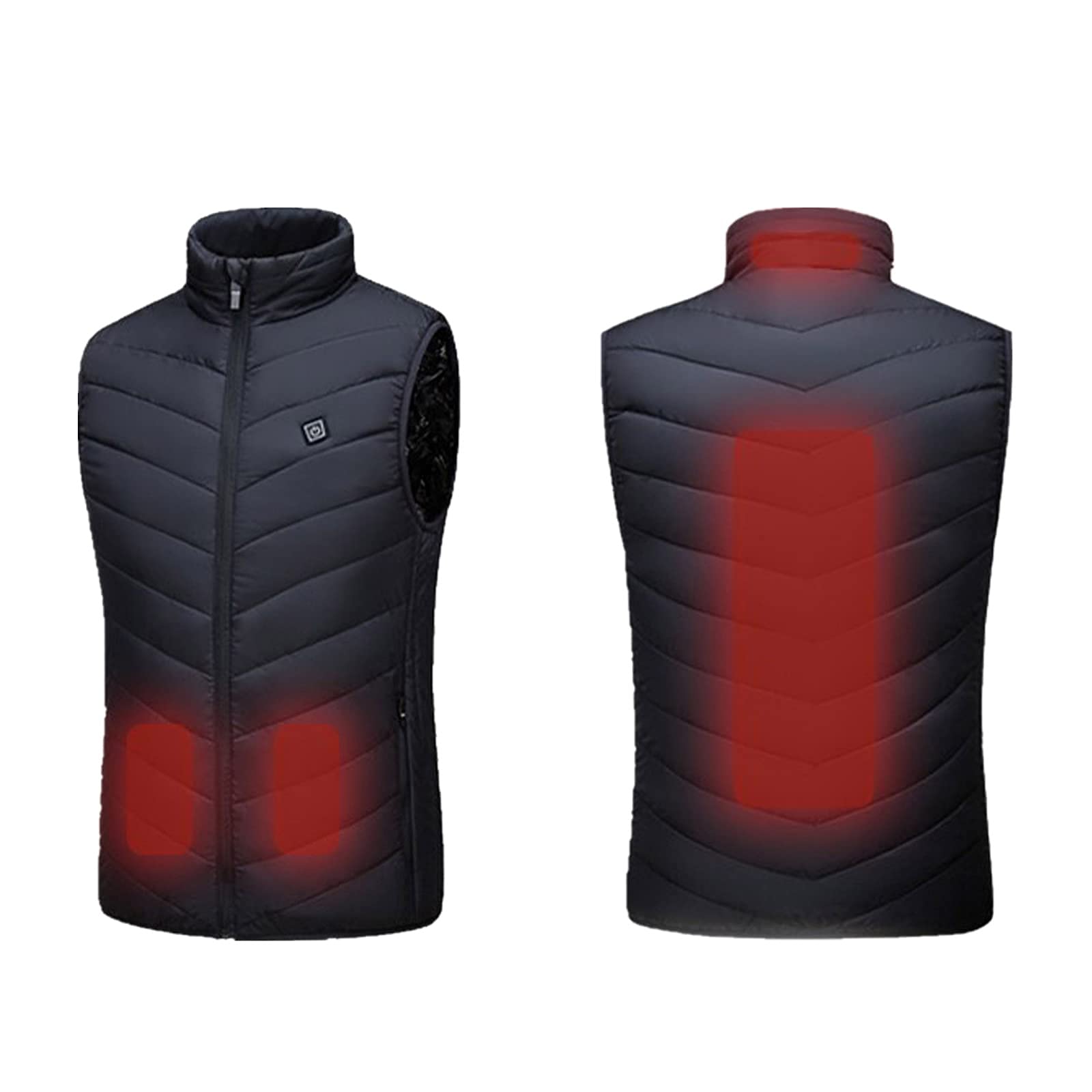 Men's Heated Jacket - Lightweight Winter Coat for Outdoor Activities