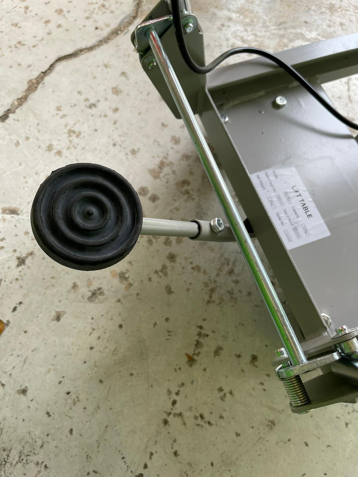 Aiko 100kg Aluminum Lift Table with PU Wheels - Heavy Duty Adjustable Workbench | Model PT BS100A | Perfect for Warehouses, Garages & Industrial Workspaces