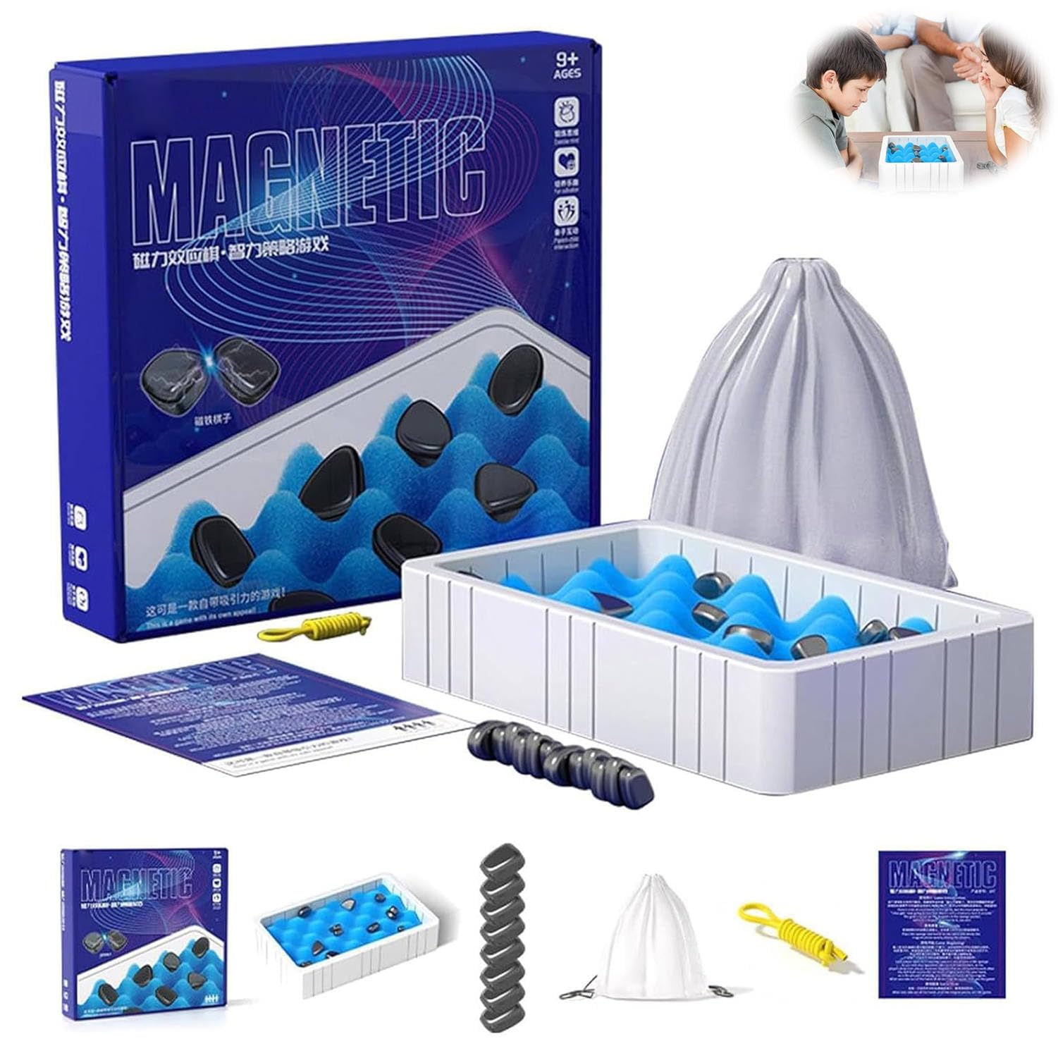 Magnetic Chess Set - Portable Travel Chess Board Game for Kids & Adults | Fun Strategy Game for Family Gatherings, Parties & Road Trips | Great Gift Idea for Chess Lovers