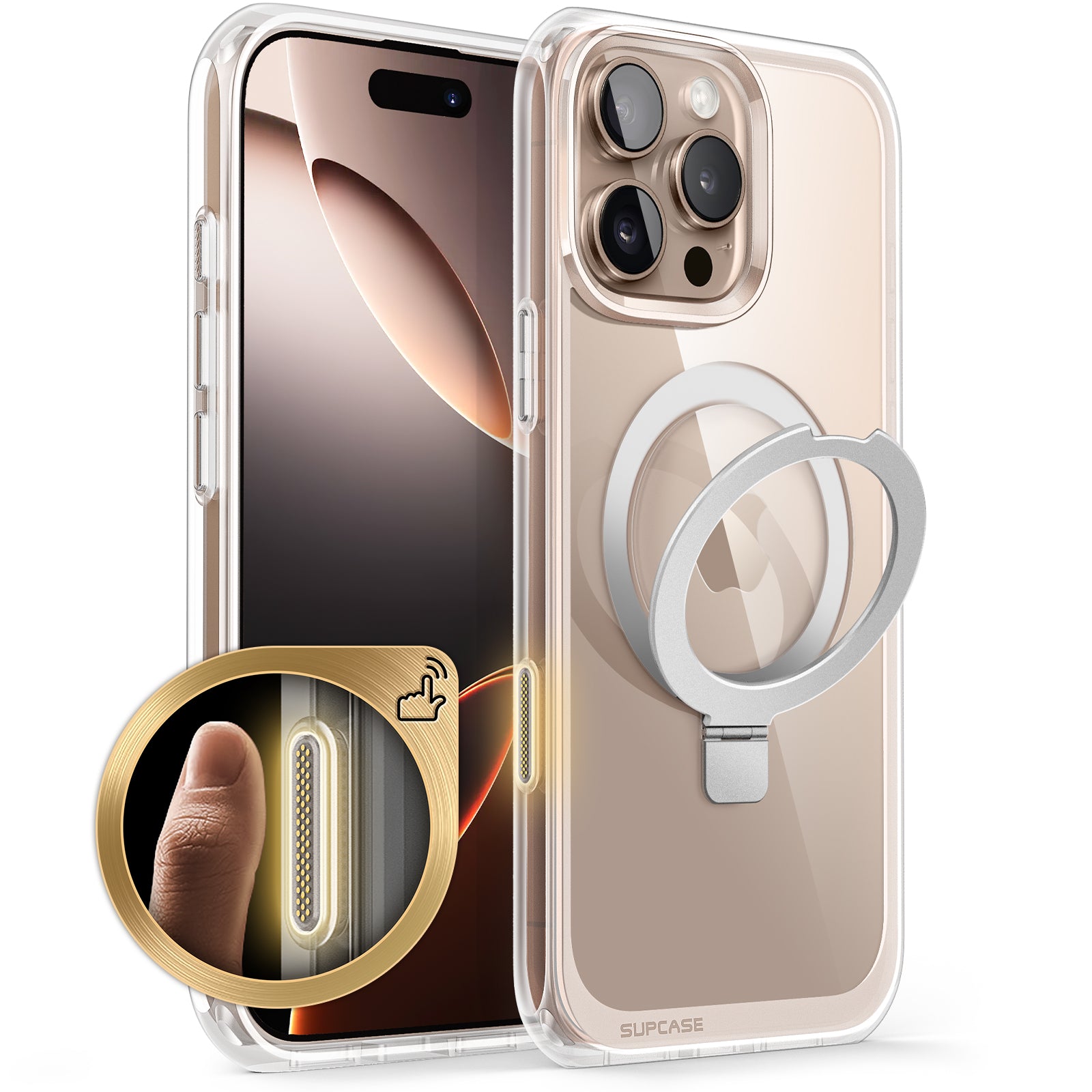 iPhone 16 Pro Max 6.9 Inch Case with MagSafe - Unicorn Beetle Slim Clear Protective Cover with Camera Control Button & Magnetic Stand | Perfect for Work, Travel and Everyday Use
