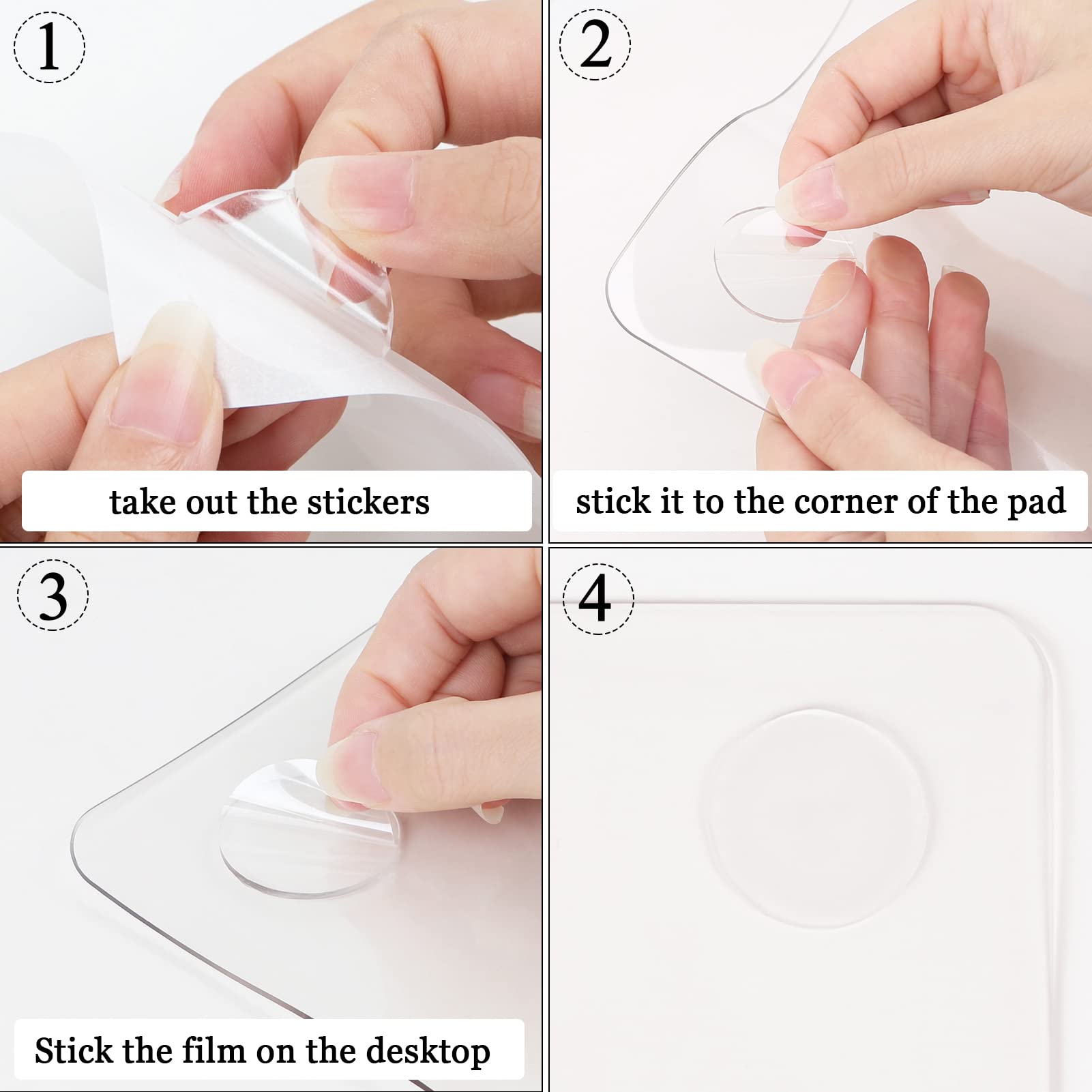 Oterri Clear PVC Desk Pad - 35.4’’x17’’ Heat Resistant & Waterproof Table Protector with Round Edges | Anti-Static Writing Mat for Office, Home, School | Durable Desk Protector for Computers, Laptops, Crafting & Dining Tables