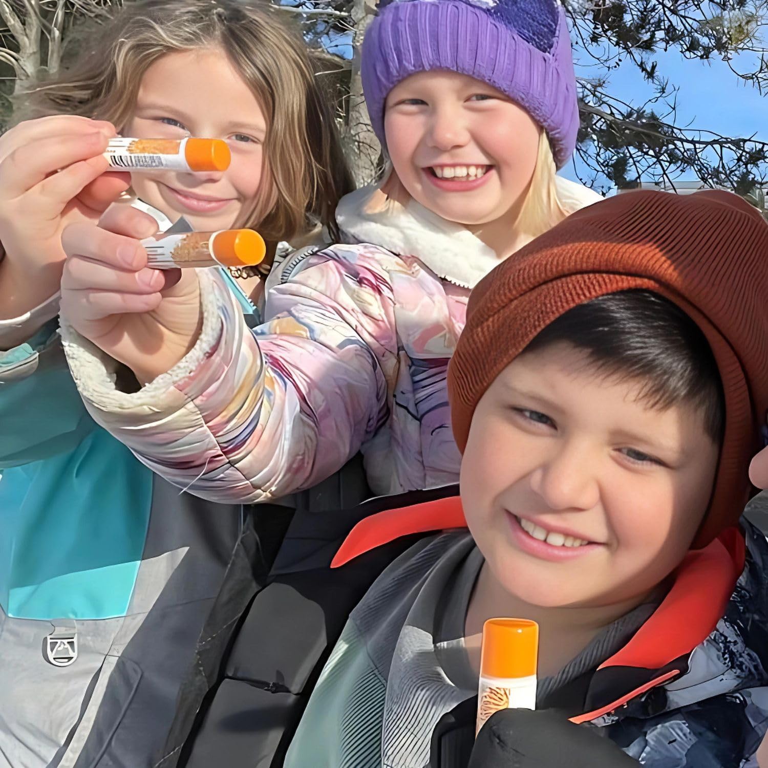 Organic Calendula Orange Lip Balm - Nourishing & Hydrating Lip Care for Soft, Supple Lips - 0.15 oz - Perfect for Dry Lips, Winter Care & Daily Moisturization